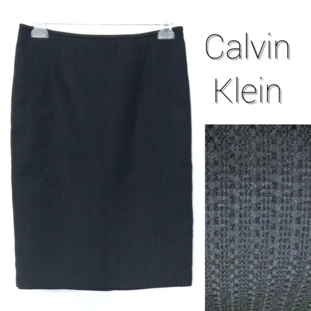 Textured Midi Pencil Skirt EUC